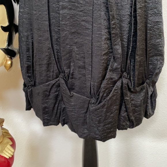 BCBG Elegant Sequined Waist Black Dress Size 10 - Picture 5 of 10